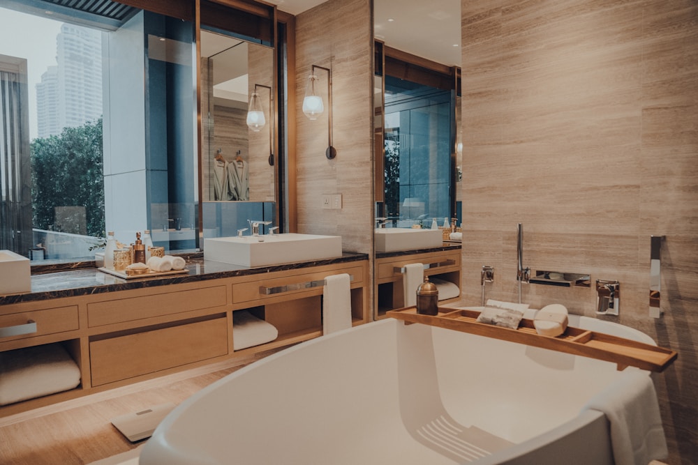 Bright, freshly cleaned bathroom by Oscar Cleaning Services